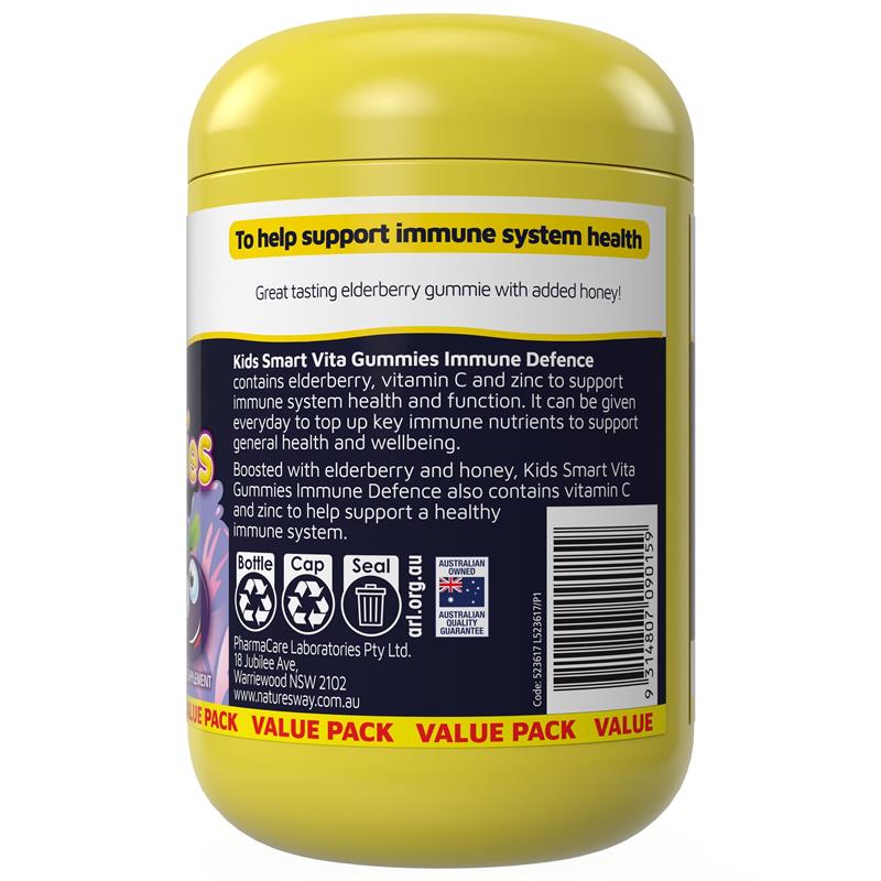Load image into Gallery viewer, Nature's Way Kids Smart Vita Gummies Immune Defence 150 Gummies Exclusive Size
