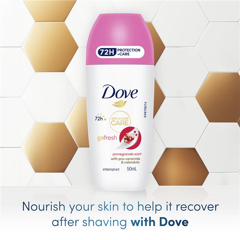 Load image into Gallery viewer, Dove Women Advanced Care Antiperspirant Deodorant 72h Roll On Pomegranate 50ml
