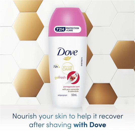 Dove Women Advanced Care Antiperspirant Deodorant 72h Roll On Pomegranate 50ml