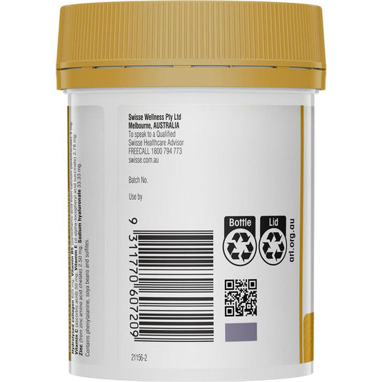 Swisse Beauty Collagen + Hyaluronic Acid Booster 80 Tablets