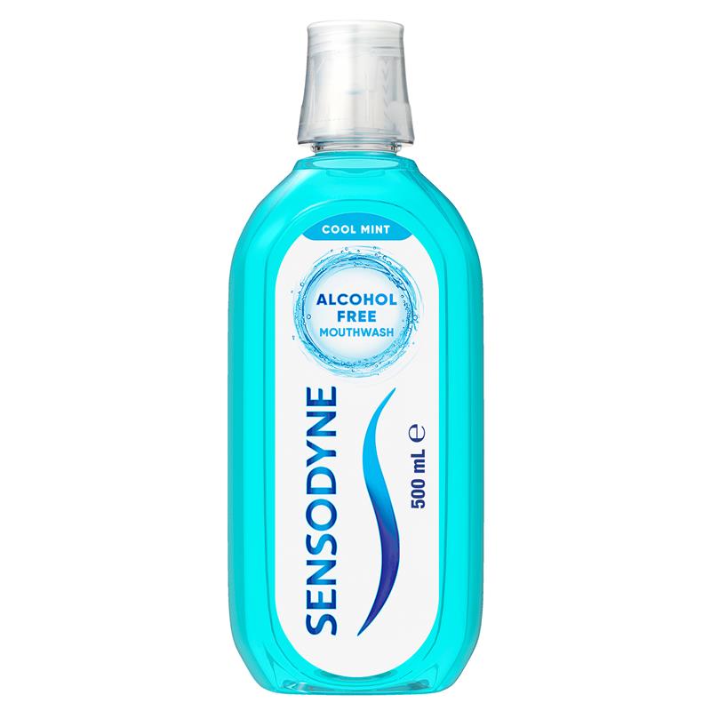 Load image into Gallery viewer, Sensodyne Sensitive Cool Mint Gentle Mouthwash 500 mL
