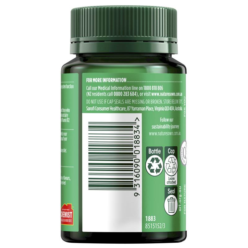 Load image into Gallery viewer, Nature's Own High Strength Vitamin B12 1000mcg 120 Tablets Exclusive Size
