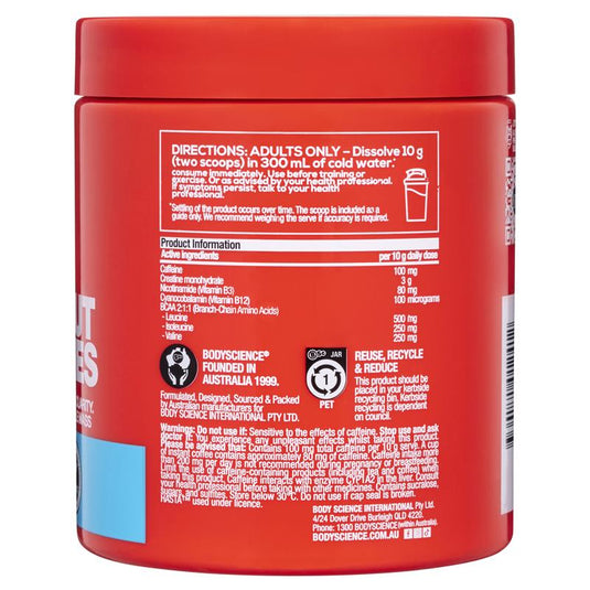BSc K-OS Pre-Workout Blue Gummies 300g