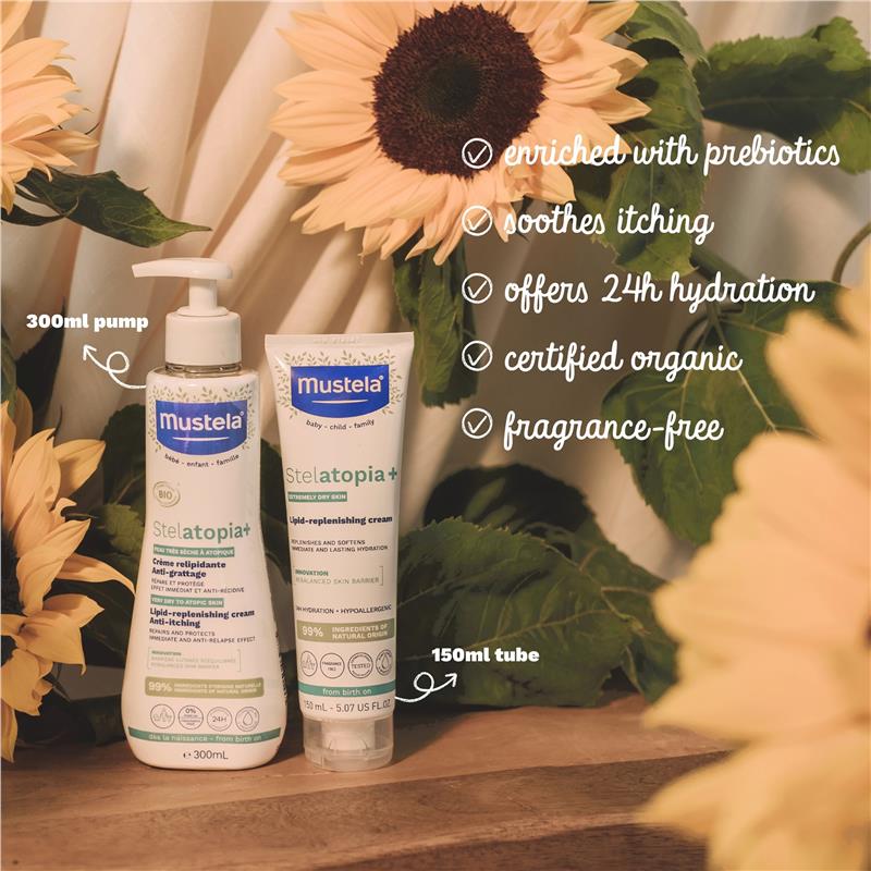 Load image into Gallery viewer, Mustela Stelatopia+ Lipid Replenishing Cream 150ml
