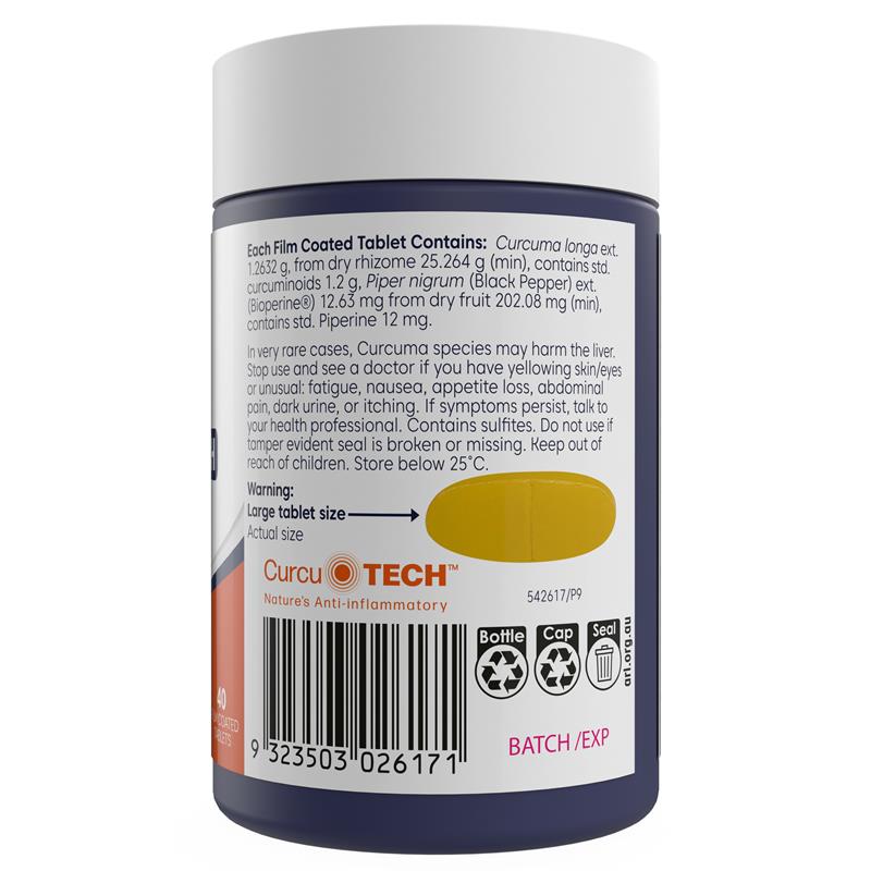 Load image into Gallery viewer, Bioglan Curcumin Double Strength 1200mg 40 Tablets
