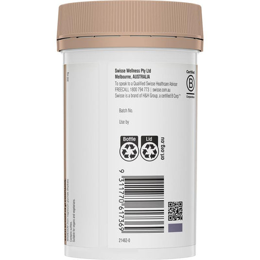 Swisse Ultiboost Magnesium Glycinate Unflavoured Powder 140g