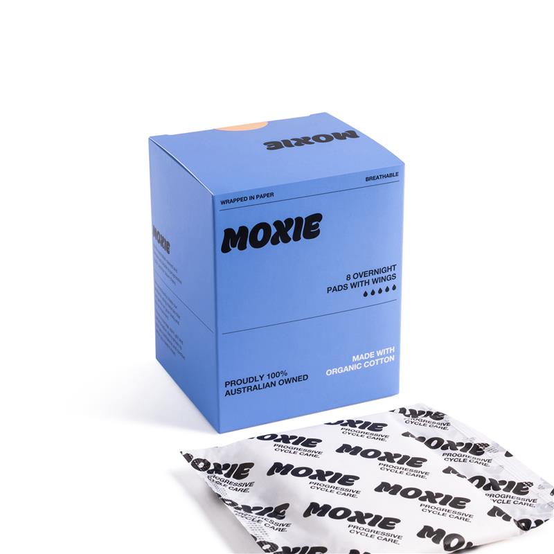 Load image into Gallery viewer, Moxie Organics Overnight Pads 8 Pack
