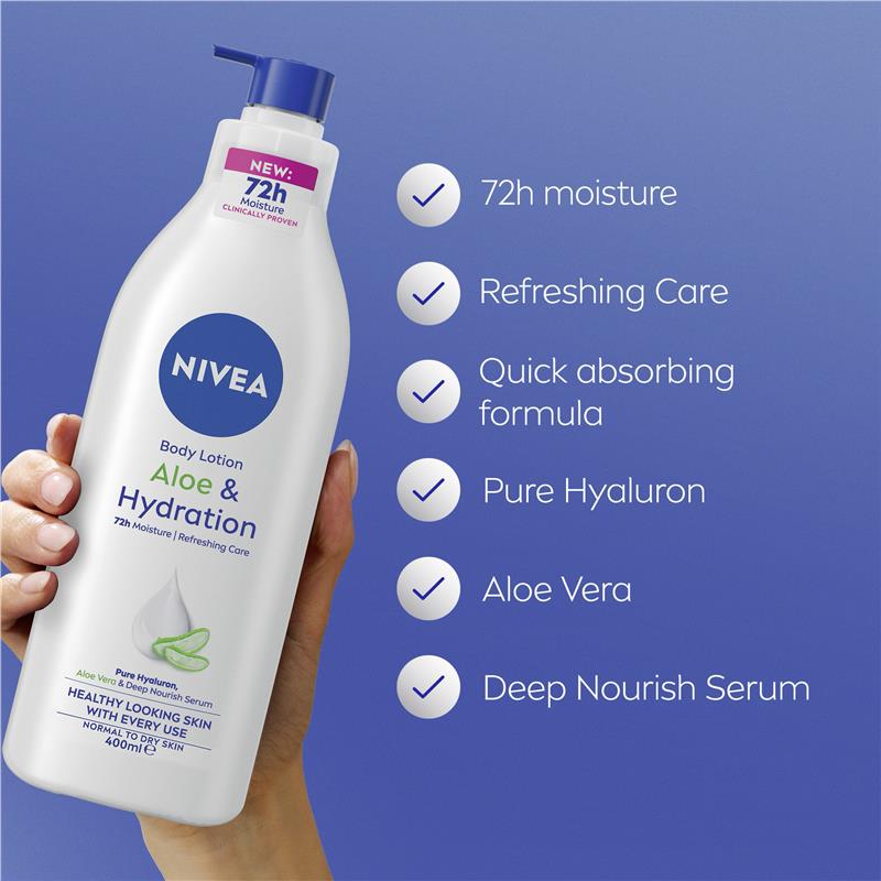 Load image into Gallery viewer, NIVEA Aloe &amp; Hydration Body Lotion 400ml
