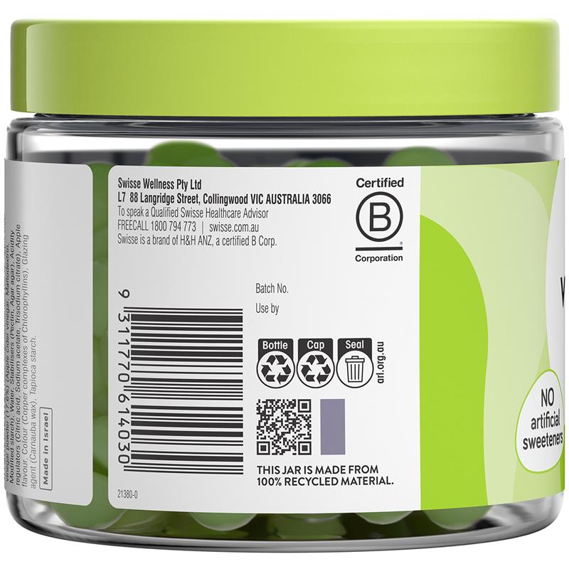 Load image into Gallery viewer, Swisse Apple Cider Vinegar + Fibre Gummies 90 Pack
