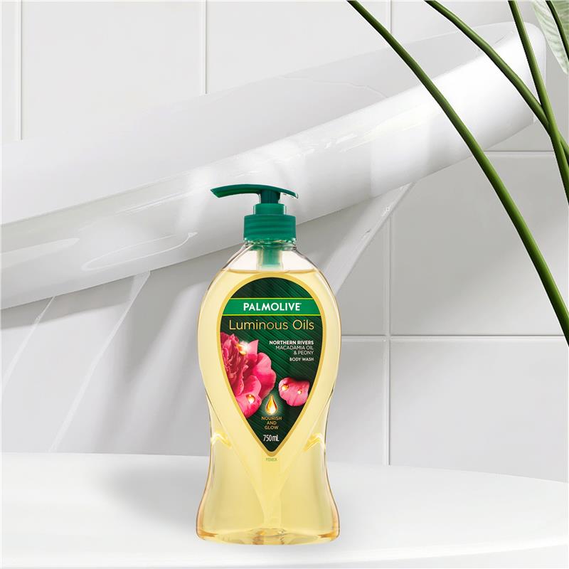 Load image into Gallery viewer, Palmolive Luminous Oils Body Wash Macadamia Oil &amp; Peony 750ml
