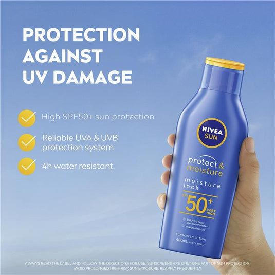 NIVEA Sun Protect & Moisture SPF50+ Sunscreen Lotion 400ml