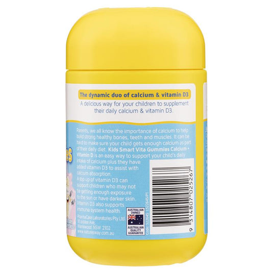 Nature's Way Kids Smart Vita Gummies Calcium + Vit D 60 Pastilles