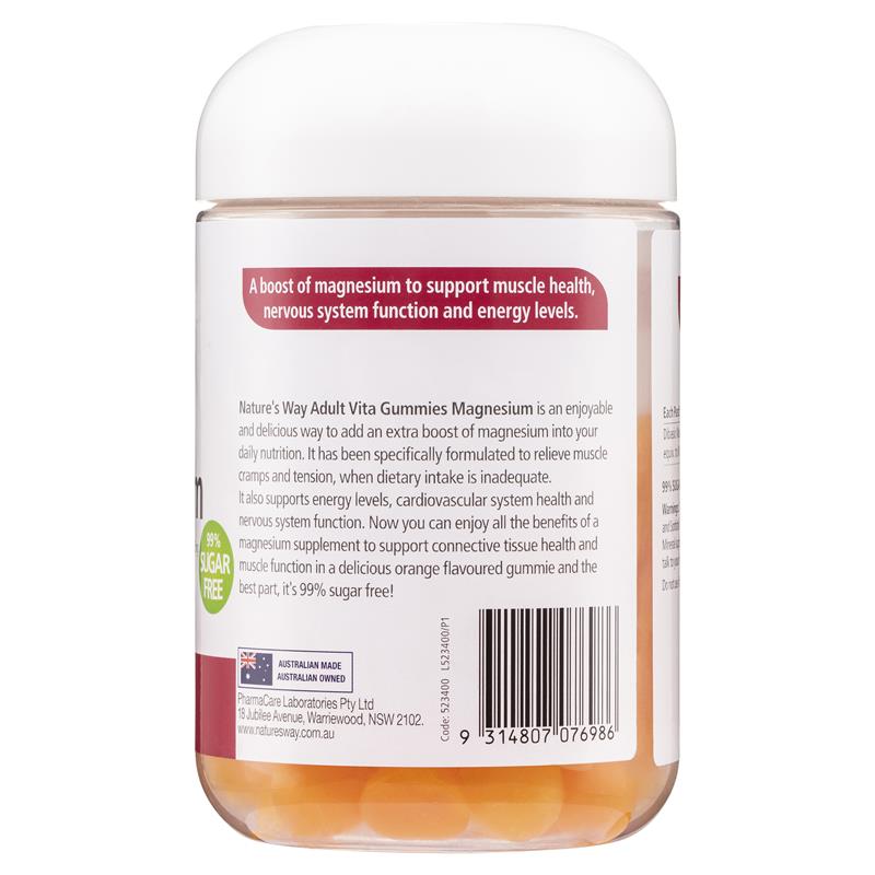 Load image into Gallery viewer, Nature's Way Adult Vita Gummies Magnesium 80 Gummies

