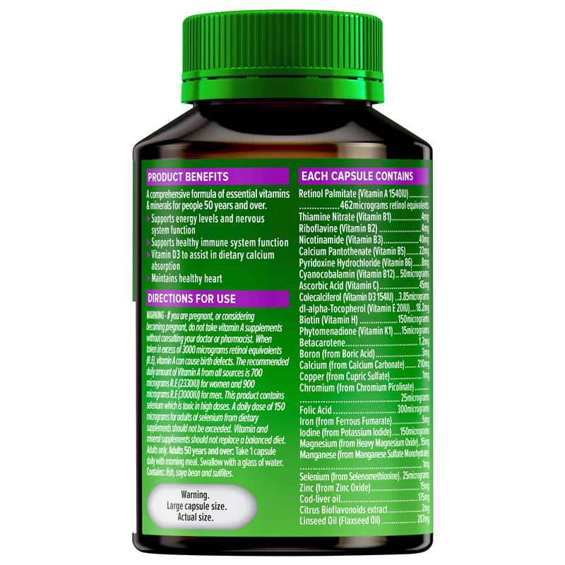 Load image into Gallery viewer, Cenovis Once Daily 50+ Multivitamin 50 Capsules
