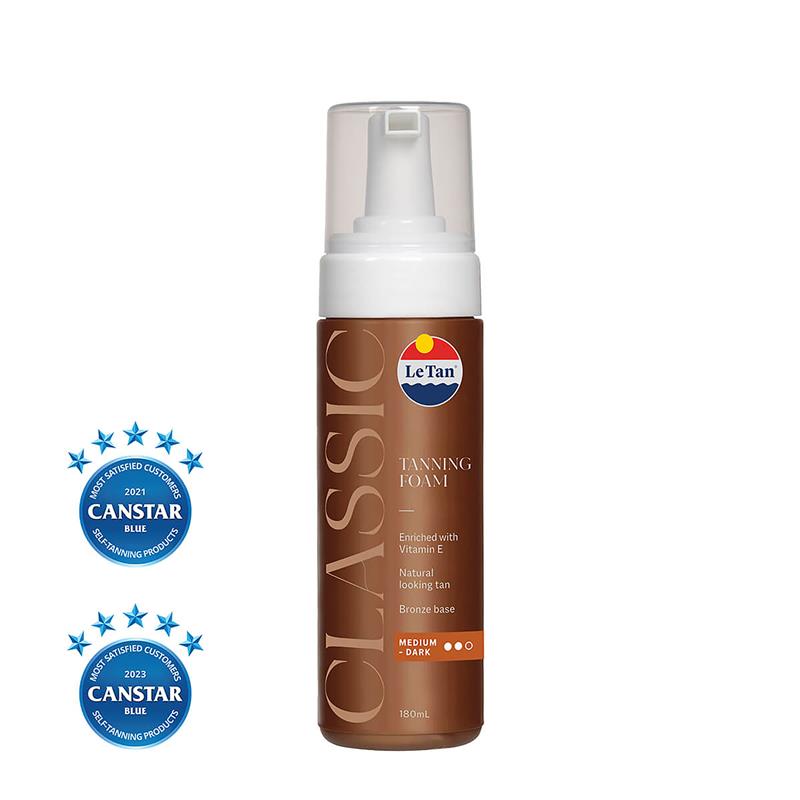 Load image into Gallery viewer, Le Tan Classic Tan Self Tanning Foam Medium Dark 180ml
