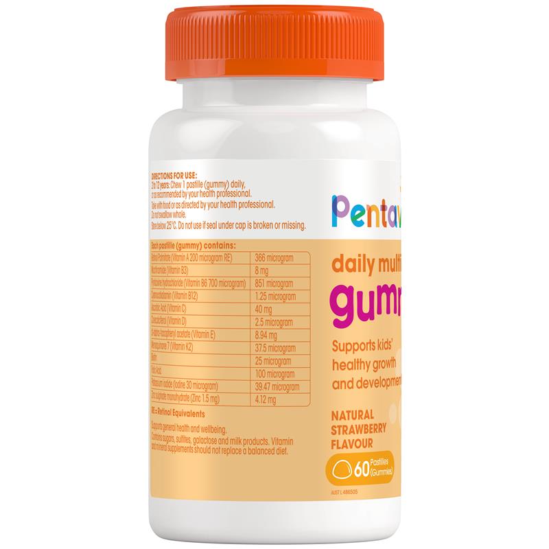 Load image into Gallery viewer, Pentavite Daily Multivitamin Kids Gummies 60 Gummies
