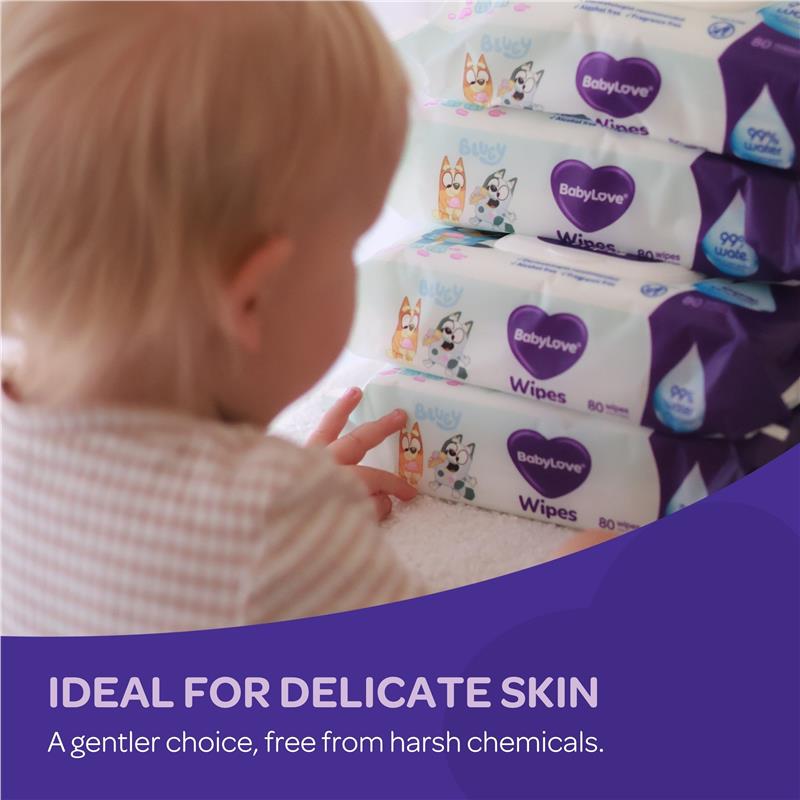 Load image into Gallery viewer, Babylove Water Wipes 80 Pack
