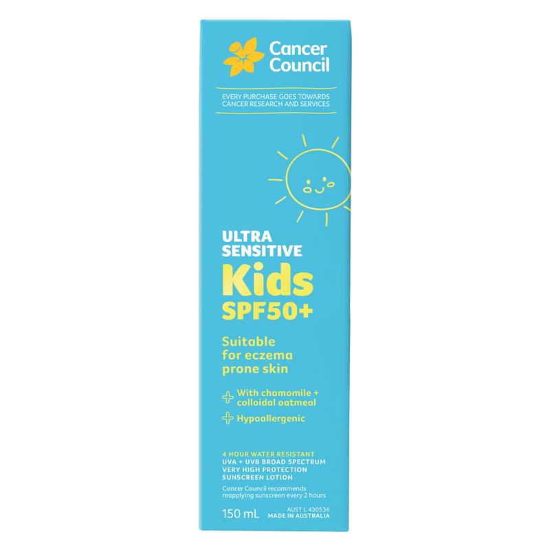 Load image into Gallery viewer, Cancer Council SPF50+ Ultra Sensitive Kids 150ml
