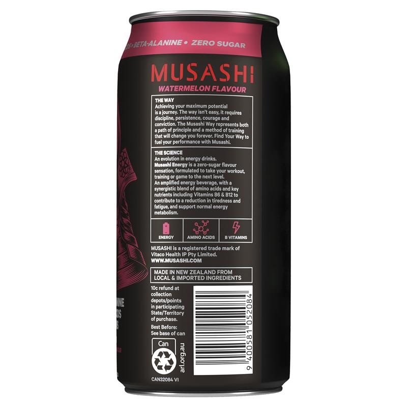 Load image into Gallery viewer, Musashi Energy Watermelon 500ml
