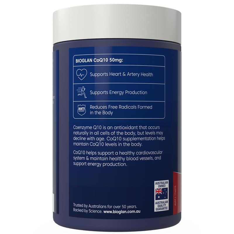 Load image into Gallery viewer, Bioglan CoQ10 50mg 200 Capsules
