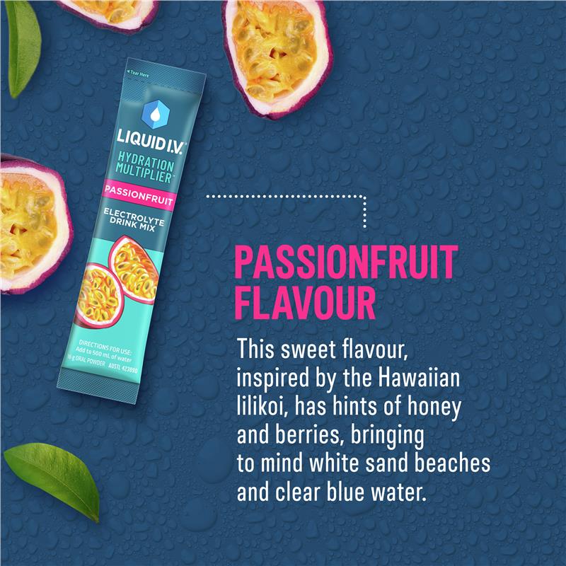 Load image into Gallery viewer, Liquid IV Hydration Passionfruit 10 Sachets

