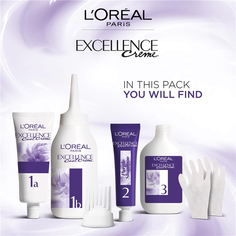Load image into Gallery viewer, L'Oreal Paris Excellence Cool Creme Permanent Hair Colour 7.11 Ultra Ash Blonde

