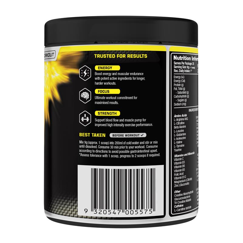 Load image into Gallery viewer, Vital Strength Pre Workout Powder Nuclear Grape 225g
