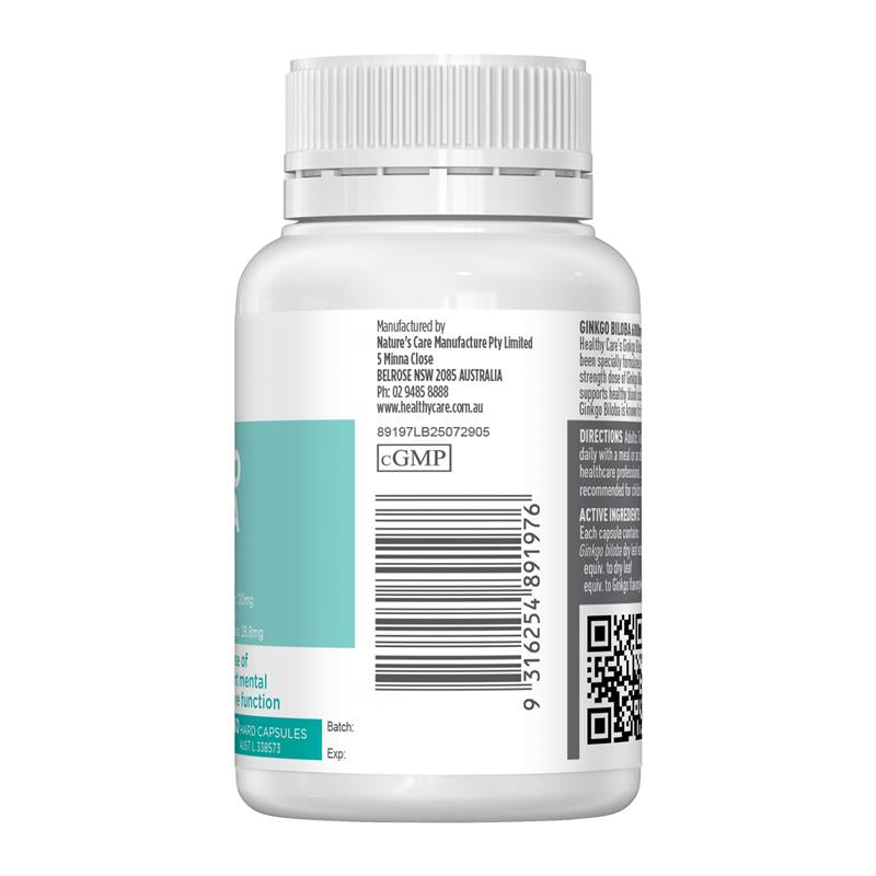Load image into Gallery viewer, Healthy Care Ginkgo Biloba 6000mg 60 Capsules
