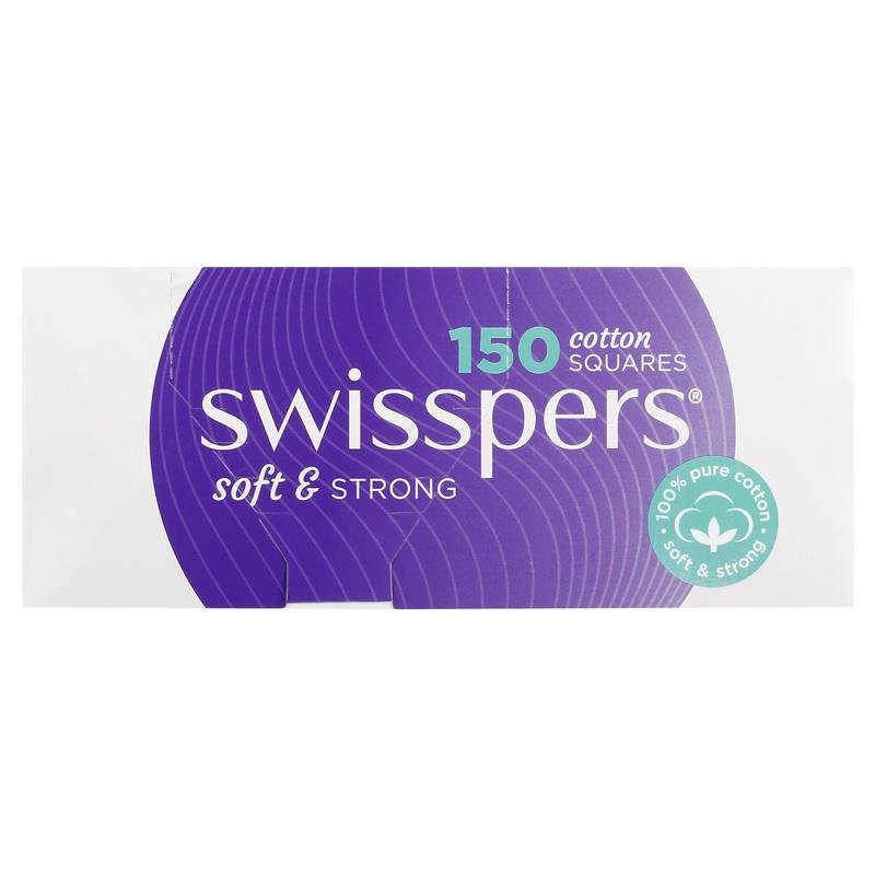 Load image into Gallery viewer, Swisspers Cotton Square Pads 150
