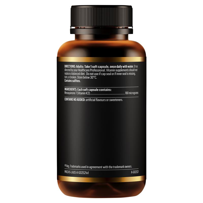 Load image into Gallery viewer, Go Healthy K2 180mcg Advanced Bone Care 60 Soft Capsules Exclusive Size
