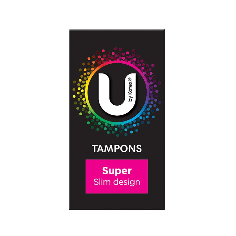 Load image into Gallery viewer, U by Kotex Slim Tampons Super 16 Pack
