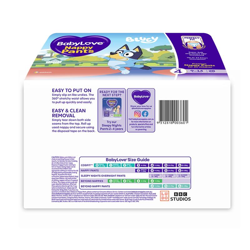 Load image into Gallery viewer, BabyLove Nappy Pants Size 4 (9-14kg) 28 Pack
