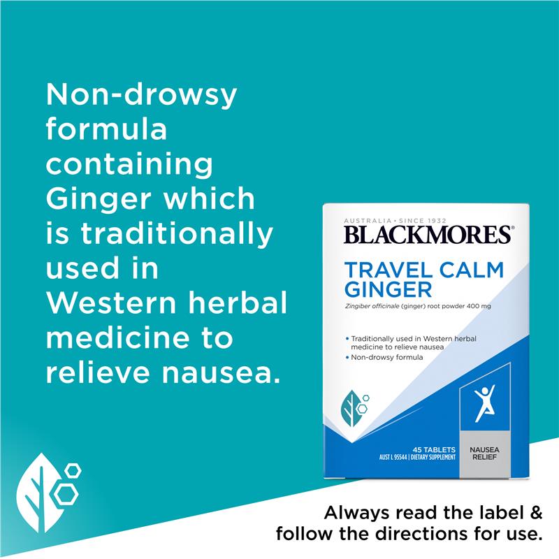 Load image into Gallery viewer, Blackmores Travel Ginger 45 Tablets
