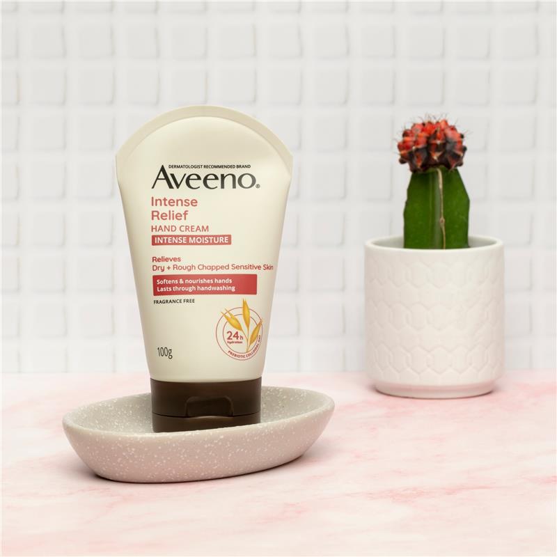 Load image into Gallery viewer, Aveeno Intense Relief Soothing Fragrance Free Hand Cream 100g
