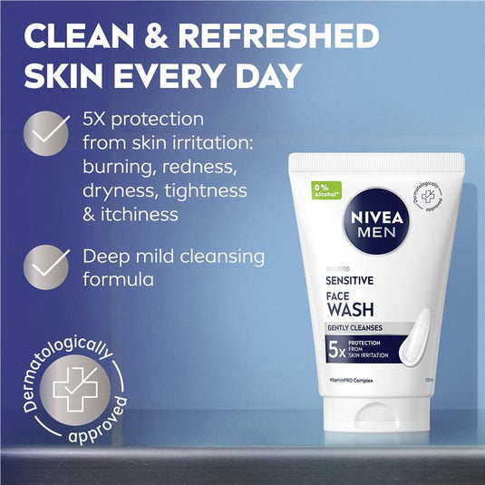 NIVEA MEN Face Wash Sensitive 100mL