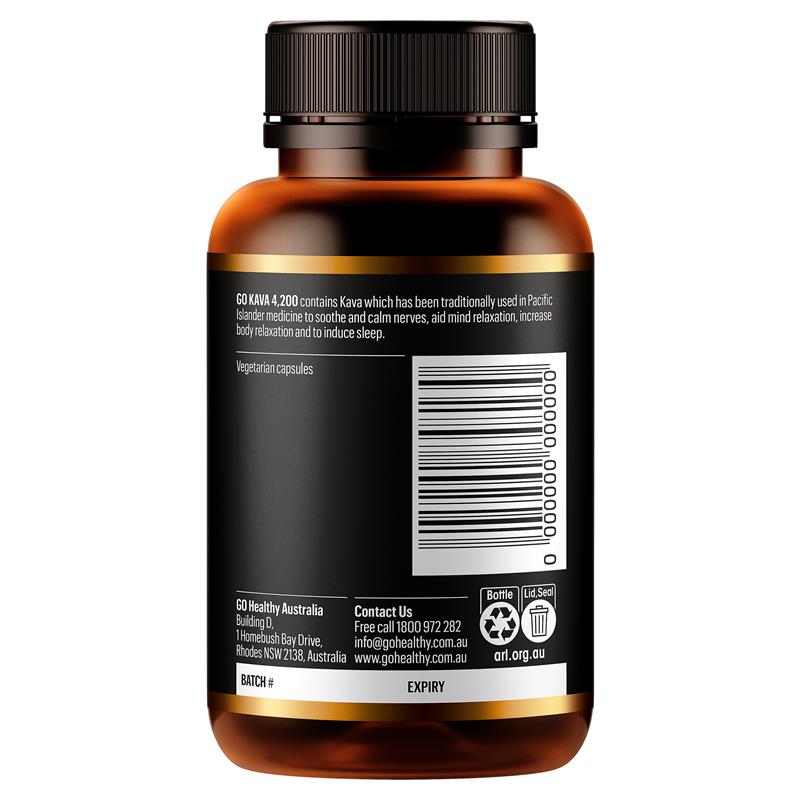 Load image into Gallery viewer, GO Healthy Kava 4200 60 Hard Capsules
