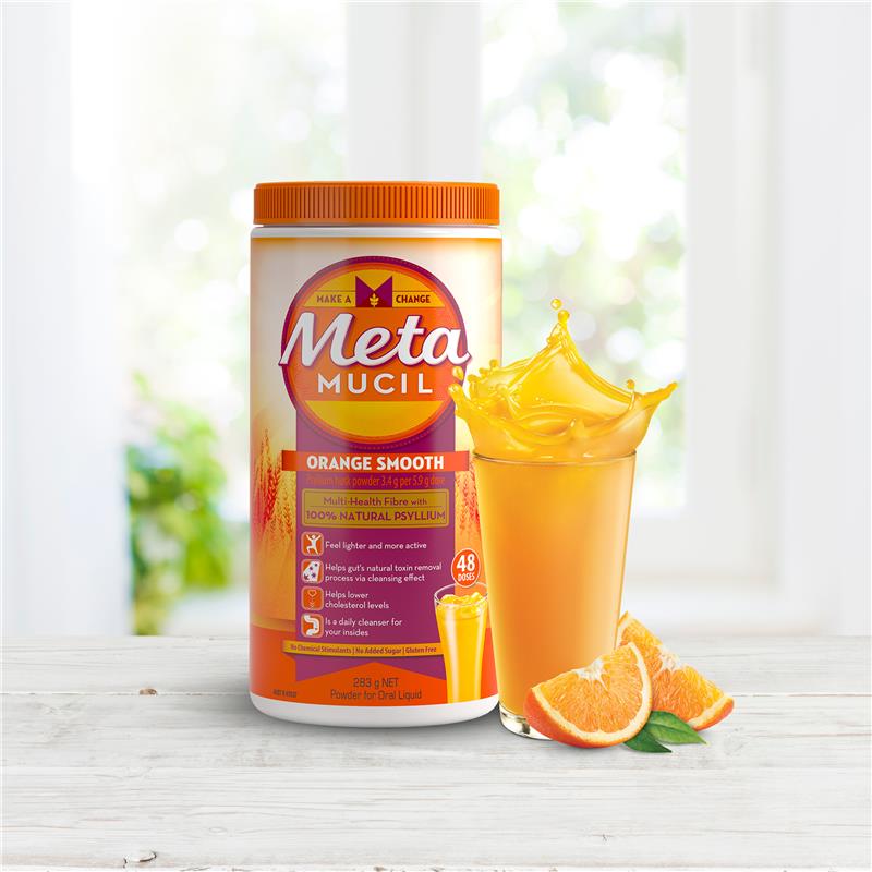 Load image into Gallery viewer, Metamucil Fibre Supplement Smooth Orange 48 Dose 283g
