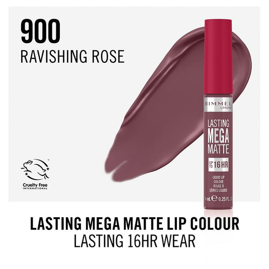 Rimmel London Mega Matte Liquid Lip 900 Ravishing Rose