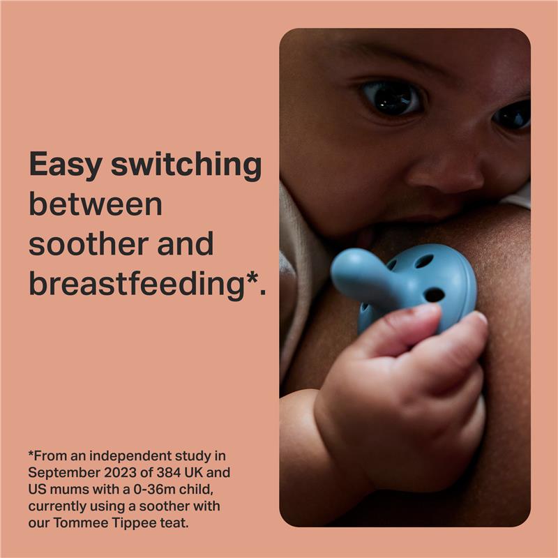 Load image into Gallery viewer, Tommee Tippee Breast Like  Soother 6-18 Months 2 Pack
