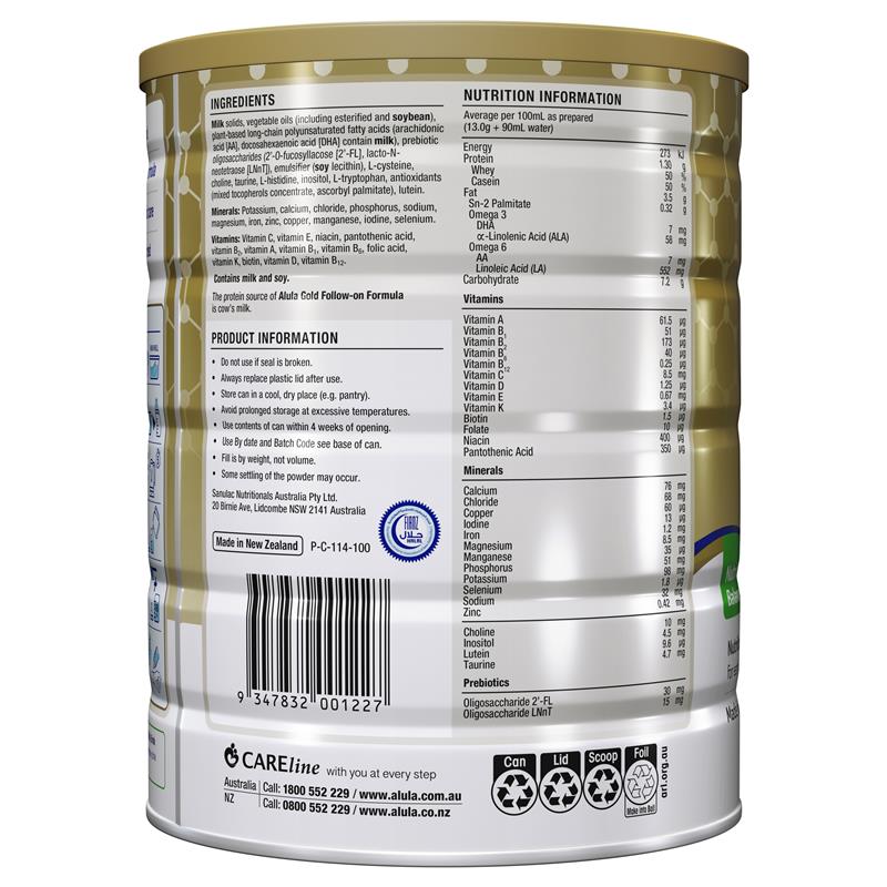 Load image into Gallery viewer, Alula Gold Stage 2 Follow-On Formula 6-12 Months 900g
