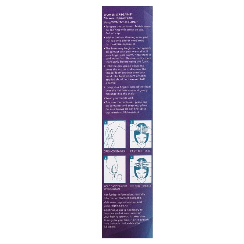 Load image into Gallery viewer, Regaine Womens 5% Minoxidil Foam Hair Loss Treatment 2 x 60g
