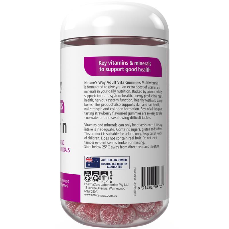 Load image into Gallery viewer, Nature's Way Adult Vita Gummies Multivitamin 200 Gummies Exclusive Size
