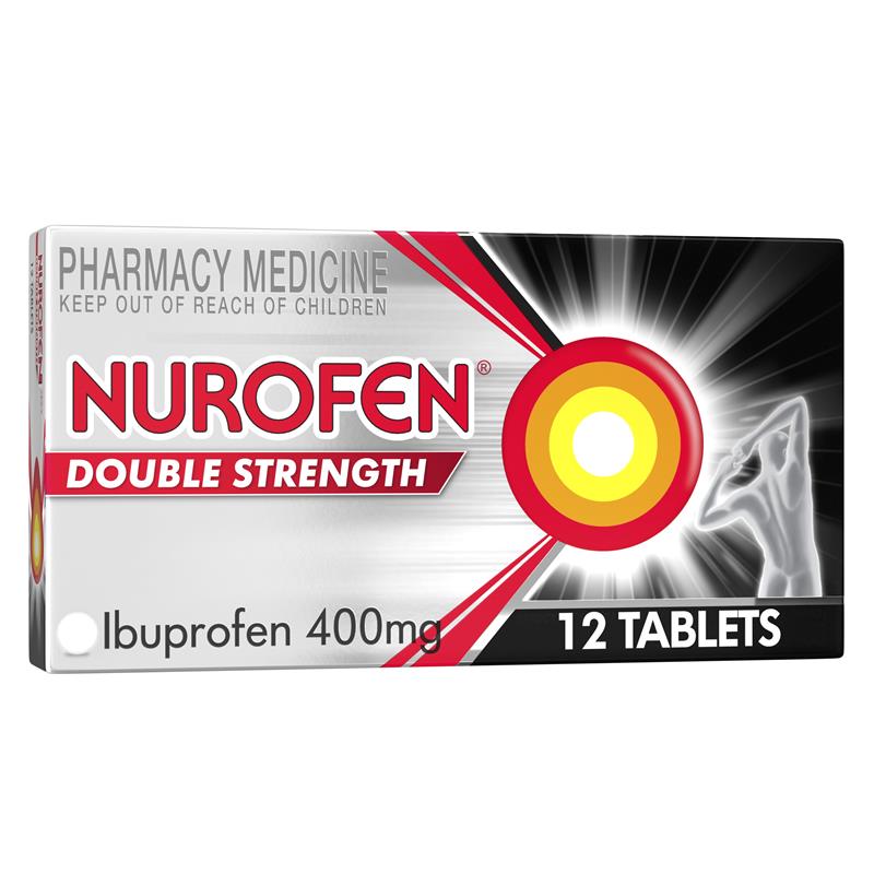 Load image into Gallery viewer, Nurofen Double Strength Pain and Inflammation Relief Tablets 400mg Ibuprofen 12 pack
