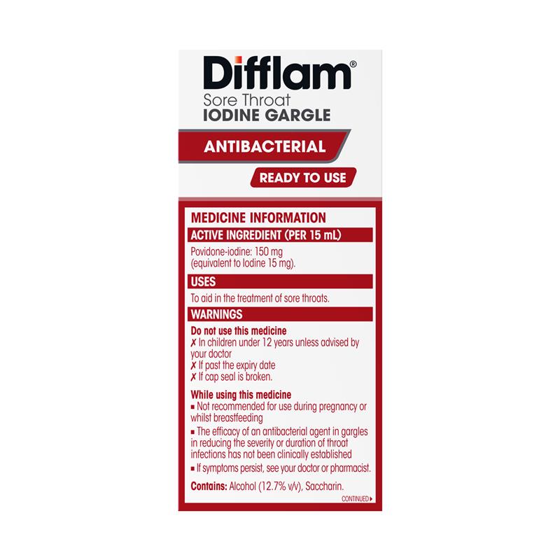 Load image into Gallery viewer, Difflam Plus Ready To Use Sore Throat Gargle Mint 200ml
