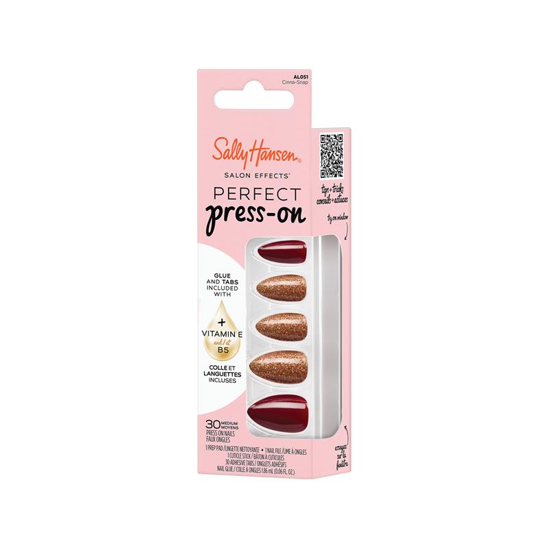 Load image into Gallery viewer, Sally Hansen Salon Effects Perfect Press-On Cinna-snap 30 Pieces
