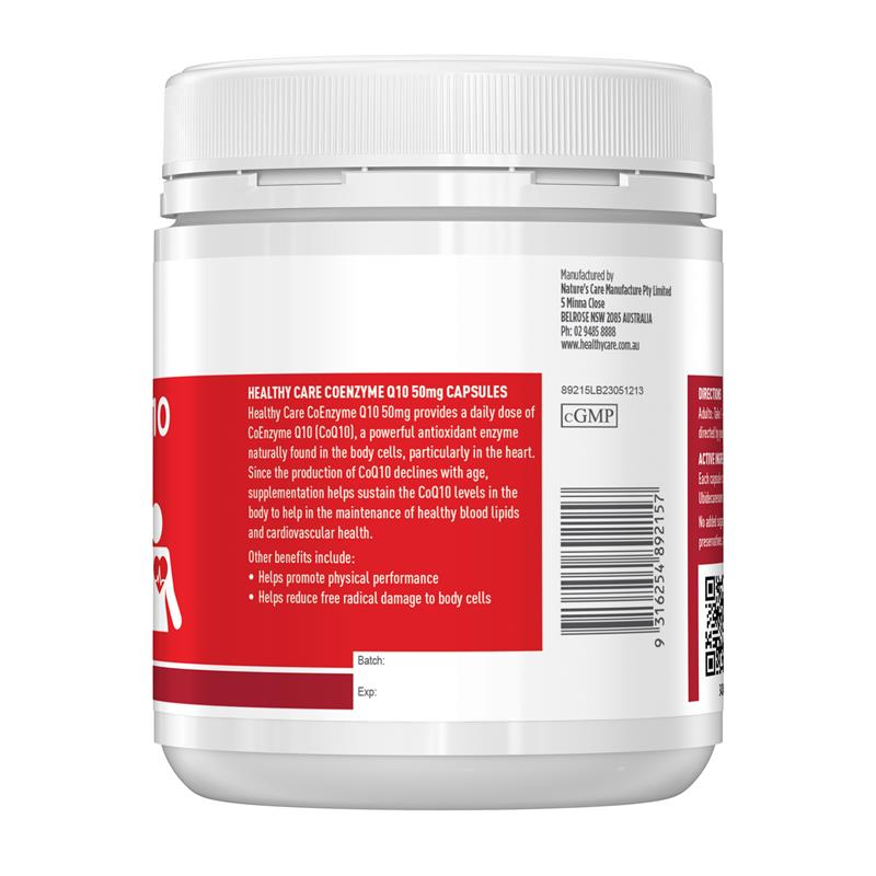 Load image into Gallery viewer, Healthy Care CoEnzyme Q10 50mg 200 Capsules
