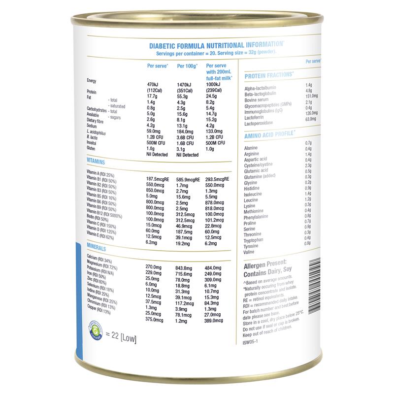 Load image into Gallery viewer, IsoWhey Clinical Nutrition Diabetic Formula Chocolate 640g
