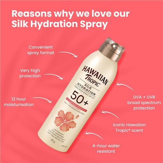 Hawaiian Tropic Silk Hydration Spray 50+ 175g