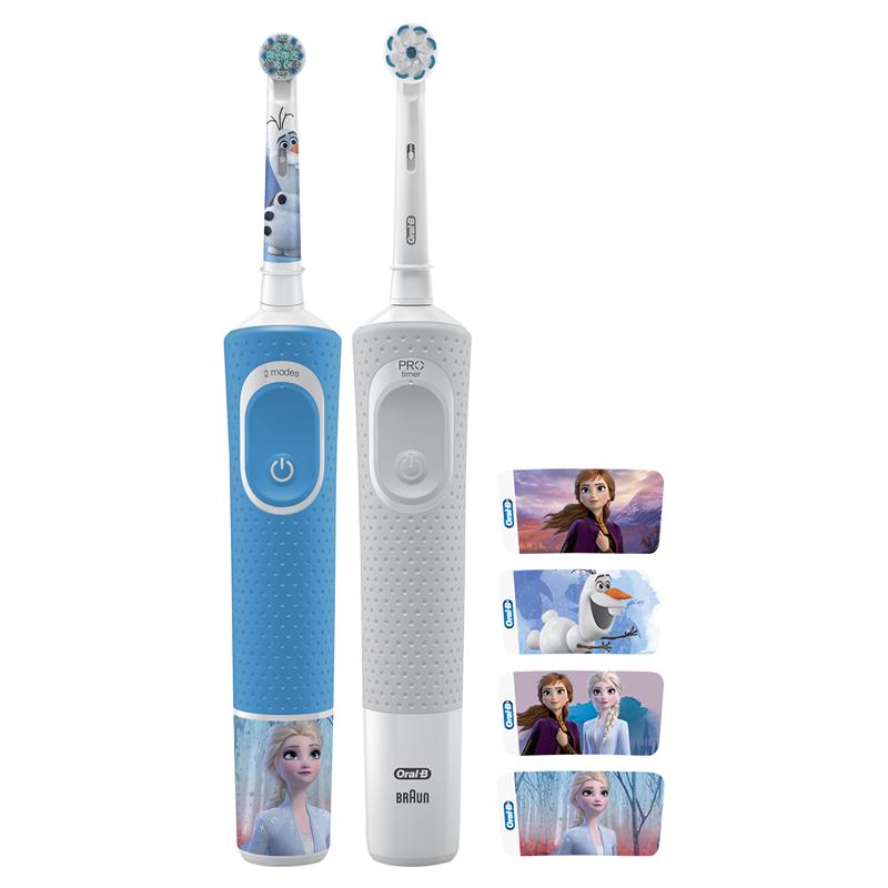 Load image into Gallery viewer, Oral B Power Toothbrush Pro 100 Frozen/Star Wars Pack
