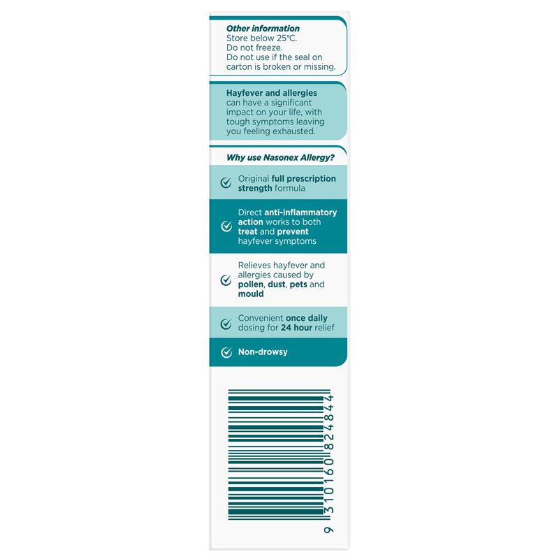 Load image into Gallery viewer, Nasonex Allergy Non-Drowsy 24 Hour Nasal Spray 140 Sprays
